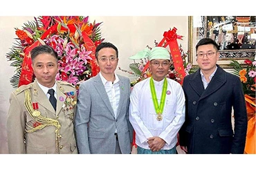 Fundador de Kingwills™, Fue invitado a asistir al 75 aniversario de la independencia de Myanmar